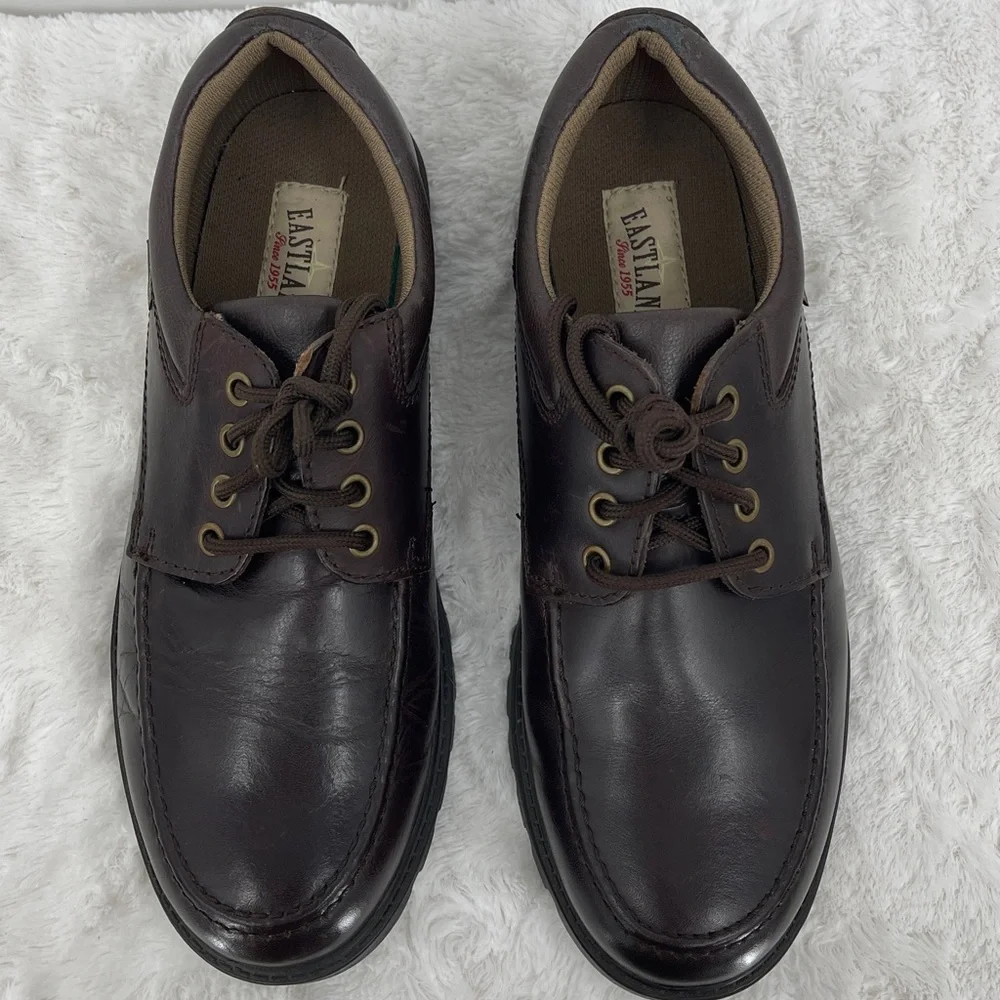 EASTLAND CONWAY Men's Brown Leather Shoes SIZE 10.5D